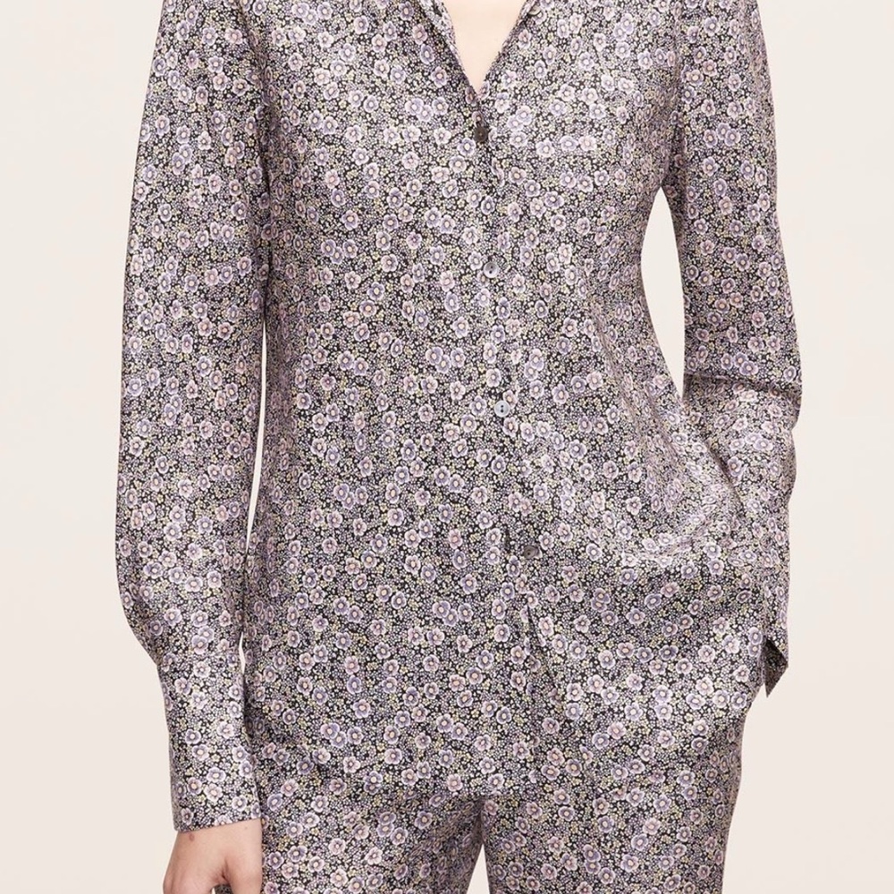 Rebecca Taylor Silk 2- Piece Pant Set - Picture 2 of 8